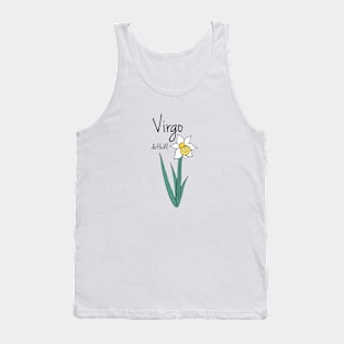 Virgo zodiac sign horoscope flower art Tank Top